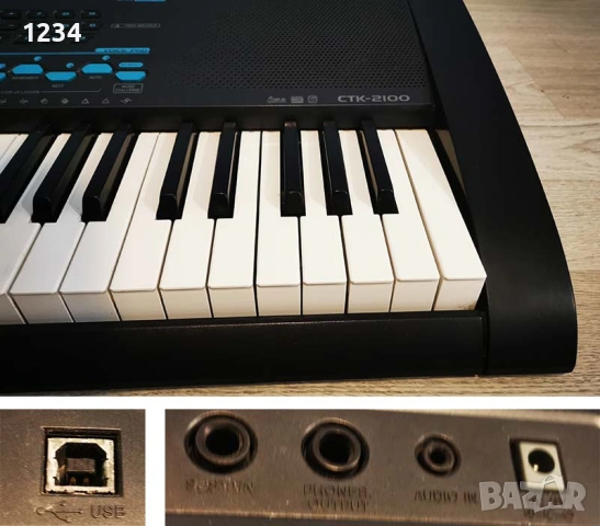синтезатор клавир CASIO CTK-2100 пиано с 5 октави плътни клавиши и USB , снимка 8 - Синтезатори - 53528801