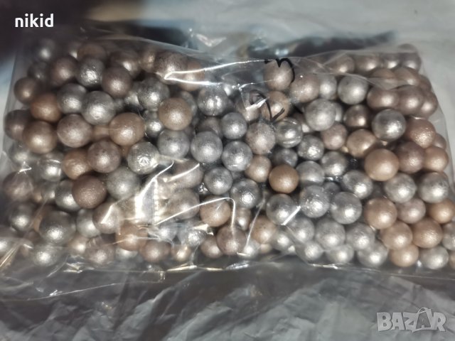 50 бр Микс бронз и сребро сребристи малки топченца топчета стиропор стиропорени за торта и др 