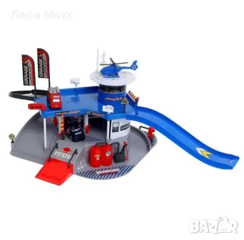 Писта Гараж Полицейска станция на 2 нива, снимка 2 - Коли, камиони, мотори, писти - 48358201