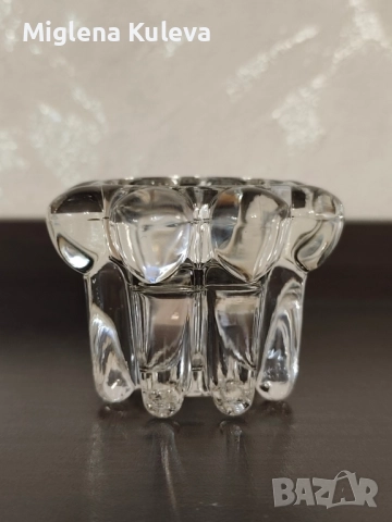 Кристален свещник "Reims" Франция. Цена 30 лв., снимка 2 - Декорация за дома - 51449528