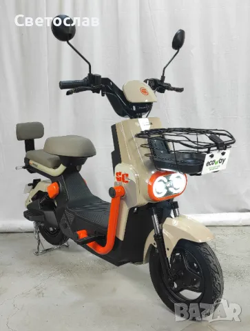 Електрически скутер Y9 800W, 60V 20Ah, Бежов НА ИЗПЛАЩАНЕ !, снимка 2 - Мотоциклети и мототехника - 47713351