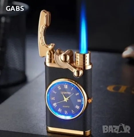  Газова запалка с вграден часовник,4 цвята, снимка 7 - Запалки - 50228891