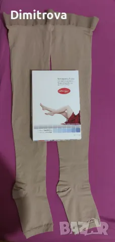 Дълги оригинални италиански 7/8 компресивни чорапи, марка Albert Andrè, 1-ва компресия, размер L