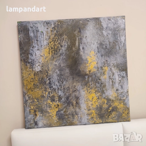 Абстрактна картина с релеф, снимка 2 - Картини - 52588076