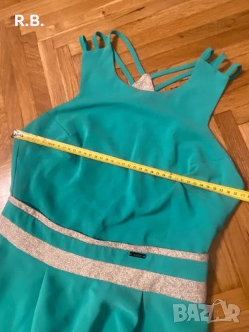 Тюркоазена рокля Alessa, M размер, снимка 12 - Рокли - 37921455