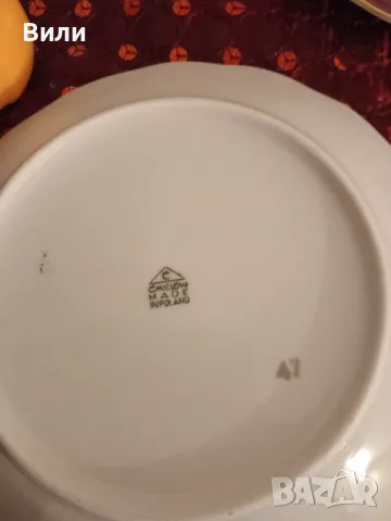 Богато декорирани чинии от полски порцелан, снимка 5 - Сервизи - 49263886
