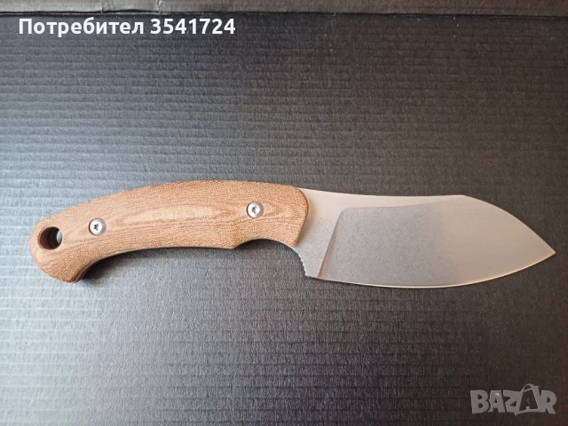 Нов нож тип Несмук стомана 14С28N и микарта, снимка 1