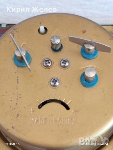 Стар механичен будилник POLARIS MADE IN CHINA рядък перфектно състояние за КОЛЕКЦИЯ ДЕКОРАЦИЯ 49188, снимка 9 - Антикварни и старинни предмети - 51952601