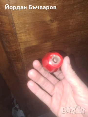 Ретро соц.Vintage топка за скоростен лост от Соц. автомобил , със цвете., снимка 3 - Части - 53433419