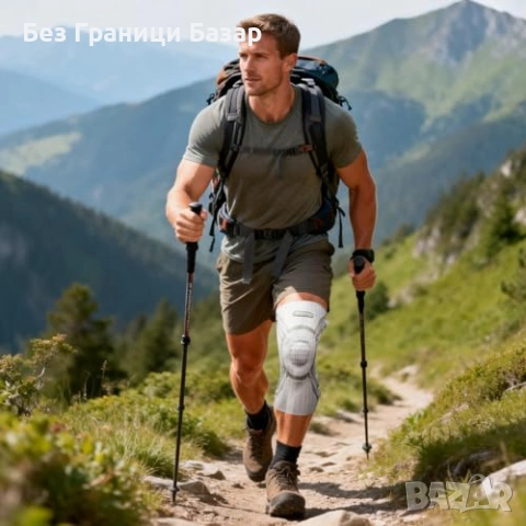 Нова Наколенка с компресия за артрит/ACL/менискус, антислип, лява/дясна, снимка 7 - Други - 53712805