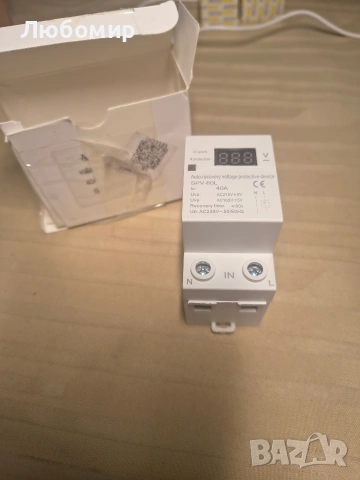 Автоматично възстановяване на напрежението SVP60L AC230V 40A Устройство за защита от , снимка 2 - Друга електроника - 53476137