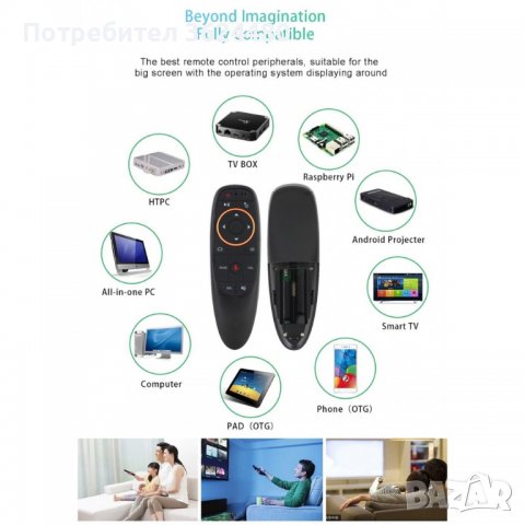 USB безжична мишка за TV BOX с гласови команди , снимка 4 - Дистанционни - 39975220
