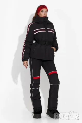 Дамски черен ски костюм Zapys Bogas сноуборд - чисто нов, снимка 4 - Зимни спортове - 49461834
