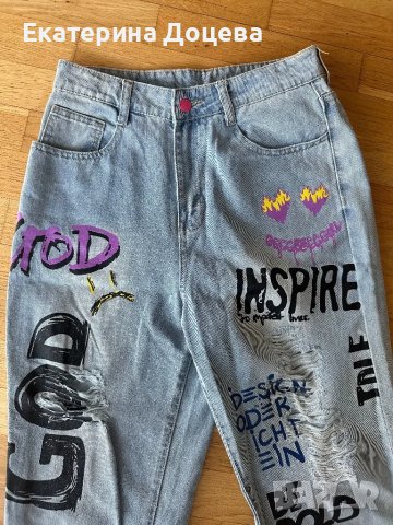 Светли дънки памук, снимка 3 - Дънки - 50116496