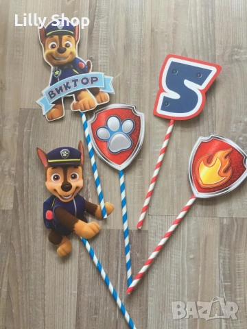 Покани, банер за рожден ден, украса Пес Патрул / Paw Patrol, снимка 16 - Покани - 53176840