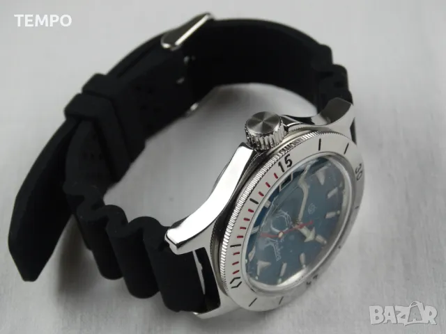 ВОСТОК АМФИБИЯ АВТОМАТИЧЕН -“SCUBA DUDE” ref: 120059 , снимка 4 - Мъжки - 42201949