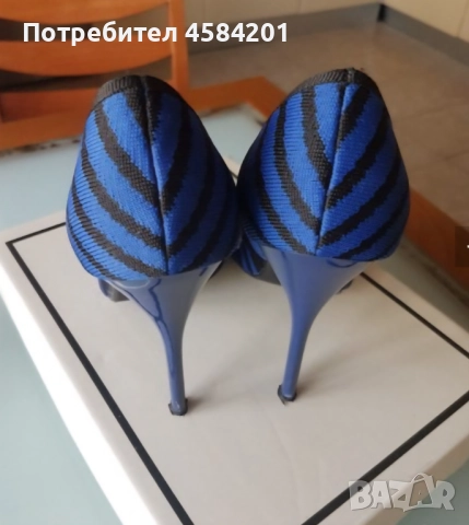 Дамски елегантни обувки Missguided с висок 10 см.ток, номер 38., снимка 4 - Дамски обувки на ток - 51593663