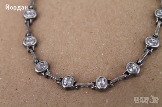 Дамско сребърно колие , снимка 2 - Колиета, медальони, синджири - 49771473