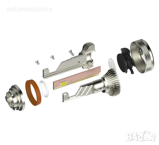 Диодни крушки H11 - 12V, Мотохама Х16 - 282217, снимка 2 - Аксесоари и консумативи - 48615314