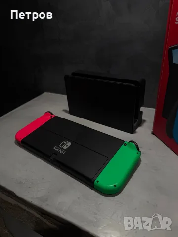 КАТО НОВО Nintendo Switch OLED + Pokemon Violet, снимка 6 - Nintendo конзоли - 56041175