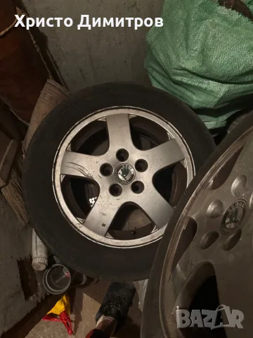 Оригинални алуминиеви джанти Škoda 14” с гуми 185/60 R14 – 4 бр.