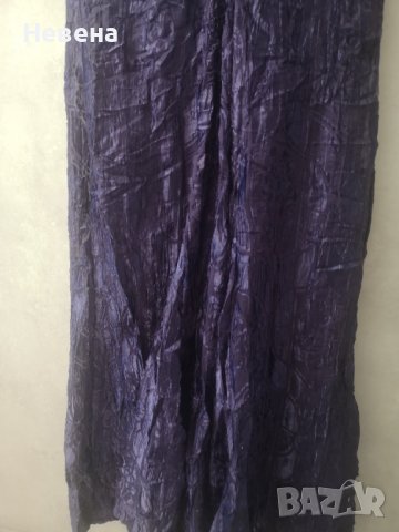 Нова Лилава Рокля естествена коприна, размер M-L, Monsoon, снимка 2 - Рокли - 40655503