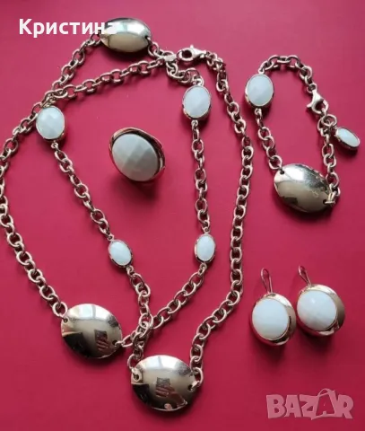 Луксозен Италиански сребърен комплект , снимка 9 - Бижутерийни комплекти - 48344775