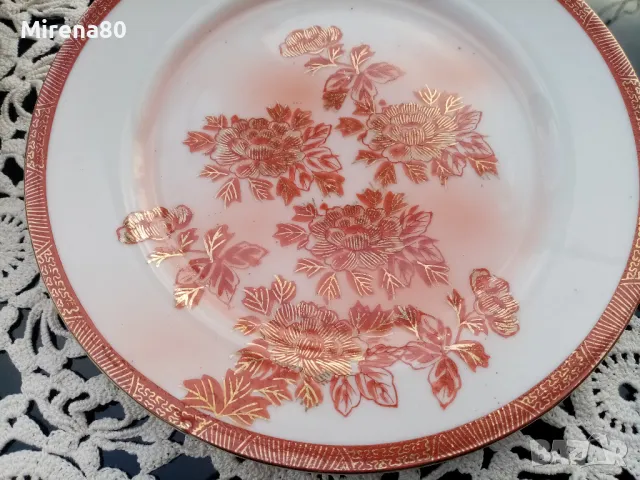 Винтидж японски чинии - 5 бр. , снимка 3 - Чинии - 48325118