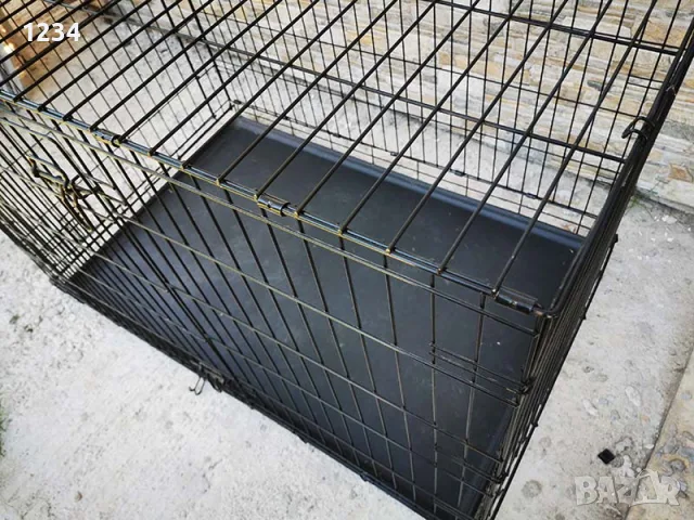 120x78x82cм XXL голяма метална сгъваема клетка за куче за транспорт или стационар, снимка 5 - За кучета - 55785037