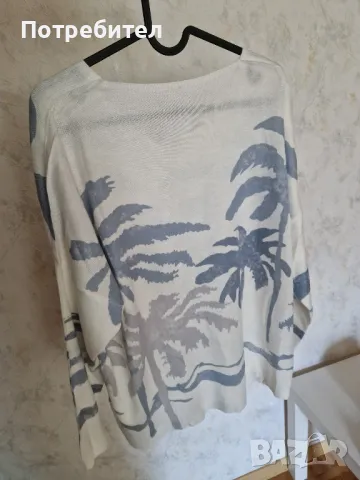 Нова Дамска блуза 70% Вискоза Made in Italy , снимка 2 - Блузи с дълъг ръкав и пуловери - 50412626