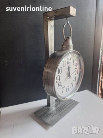 настолен метален часовник на батерия, снимка 6 - Декорация за дома - 40998930