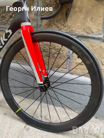 Карбонов велосипед S-WORKS TARMAC SL5 disc.ULTEGRA di2-12V.MAVIC., снимка 7 - Велосипеди - 50311064