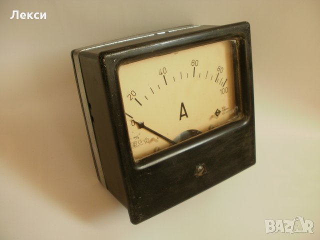 Стар стрелкови ампермтър, снимка 2 - Колекции - 33948473