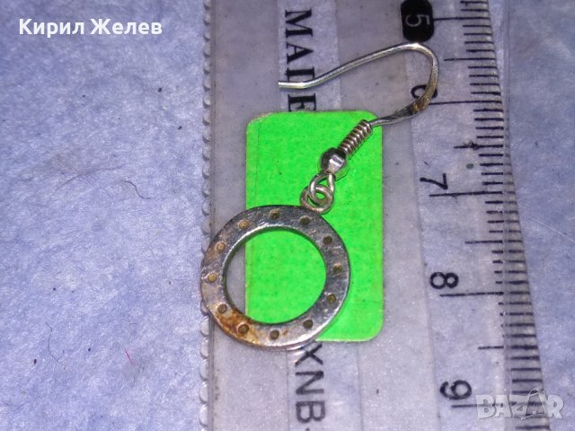 ПРЕКРАСНА СРЕБЪРНА РЕТРО АРТ ОБЕЦА СРЕБРО 925 с ФАСЕТИРАНИ СКЪПОЦЕННИ КАМЪЧЕТА ЦИРКОНИЙ 26389, снимка 5 - Обеци - 40524019