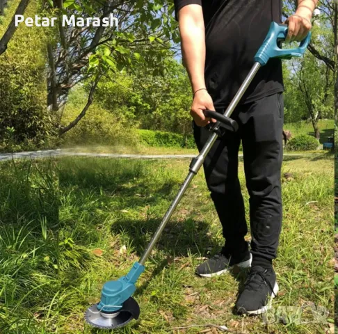 Акумулаторен тример с 8 Приставки за рязане,с регулируема дръжка и олекотен дизайн, снимка 2 - Други инструменти - 50431492