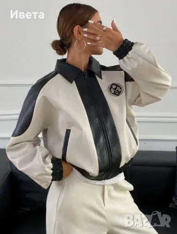 Дамско яке кожа, снимка 2 - Якета - 49168789