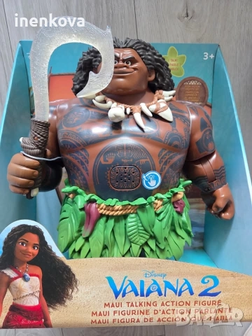 Мауи - Смелата Ваяна - Говореща оригинална кукла Disney Store , снимка 8 - Кукли - 43449982