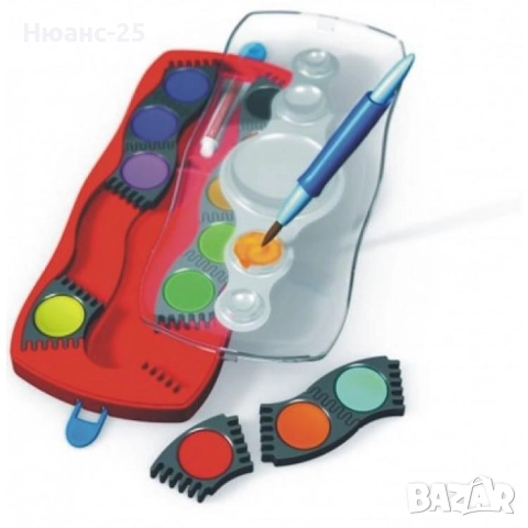 Акварелни бои Faber-Castell Connector, 12 цвята, снимка 3 - Ученически пособия, канцеларски материали - 51932295