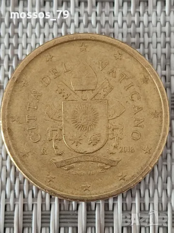 Монета 0,50€ Ватикана , снимка 6 - Нумизматика и бонистика - 55746229