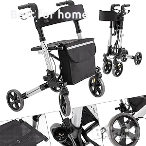 Ролатор за ходене и количка 2 в 1 лека и сгъваема от KESSER, снимка 13 - Инвалидни колички - 49866778