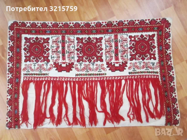 Калъфка за възглавница,ръчна бродерия, фолк мотиви, снимка 1