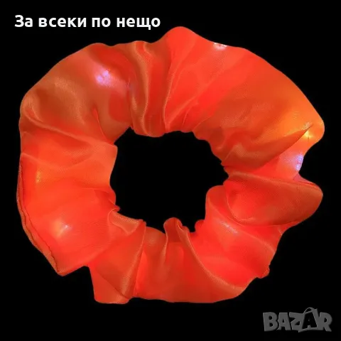 Скрънчи за коса с LED светлини, снимка 9 - Шноли, диадеми, ленти - 48547912