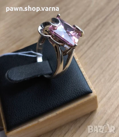 Нов. сребърен пръстен с камък – 925 проба, снимка 2 - Пръстени - 50830649