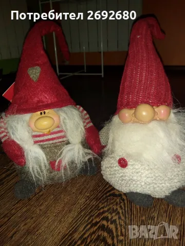 Нови с етикет коледни гноми 32см.(цената е на бр.), снимка 6 - Декорация за дома - 48115305