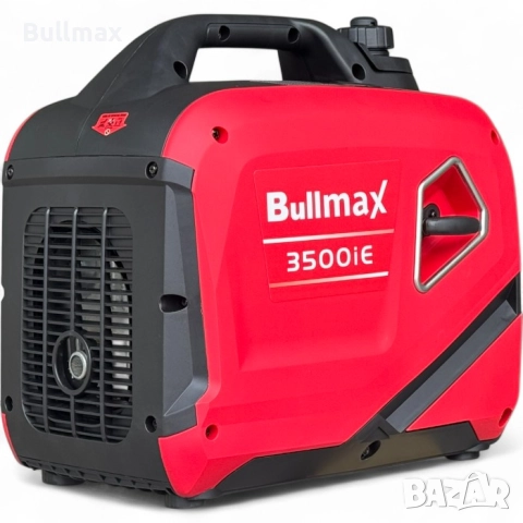 Инверторен обезшумен генератор за ток Bullmax 3500i,3.2kW, червен, преносим, ел.старт, Дистанционно , снимка 3 - Генератори - 52600628