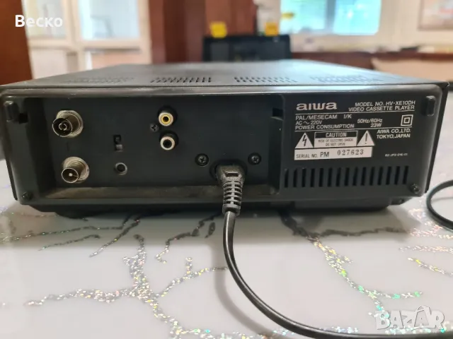 VHS видео плеър Aiwa., снимка 2 - Плейъри, домашно кино, прожектори - 50335468