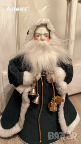 Порцеланов стар голям Дядо Мраз– връх за елха., снимка 2 - Антикварни и старинни предмети - 52541875