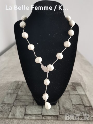 Комплект колие и обеци, снимка 4 - Колиета, медальони, синджири - 35777834