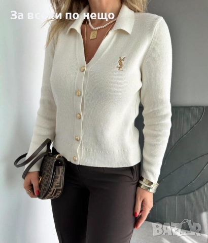 Yves Saint Laurent Дамска Блуза С Дълъг Ръкав Плетиво - Налични Различни Цветове Код BS-132, снимка 5 - Блузи с дълъг ръкав и пуловери - 52770377