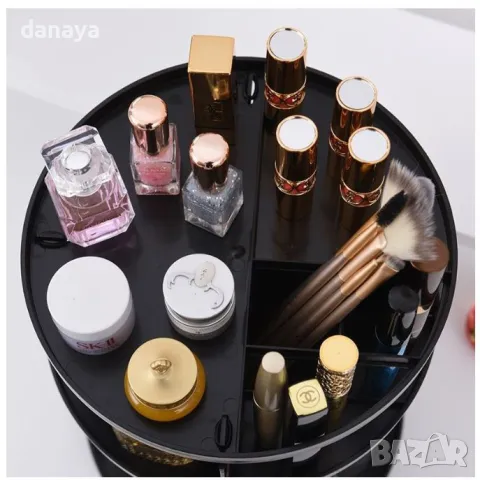 5354 Въртящ се органайзер за гримове регулируема етажерка, снимка 8 - Органайзери - 47714007